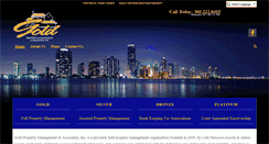 Desktop Screenshot of goldpropertymanagement.com